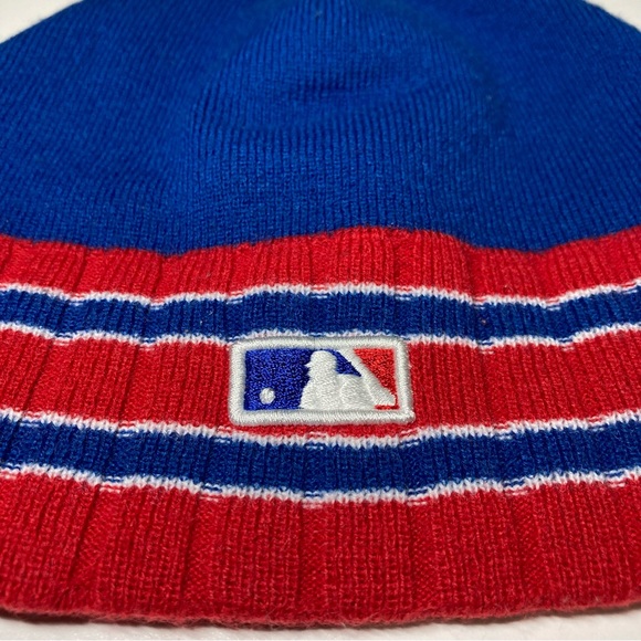 Chicago Cubs New Era MLB Beanie Knit Hat Cap Unisex One Size Cubbies Blue Red - Picture 8 of 14